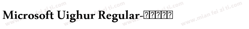 Microsoft Uighur Regular字体转换